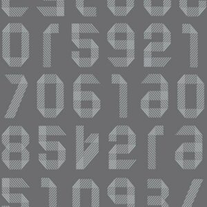 TARKETT -ORIGAMI-NUMBERS-DARK-GREY