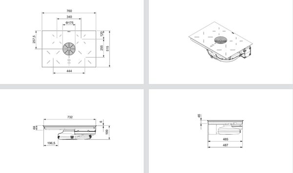 Επαγωγική εστία με απορρόφηση Bora Puru-Pure - Image 3