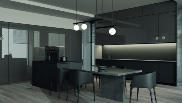 UV LAK Panel MAT Dark Grey SML-285 - Image 2