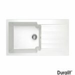 Νεροχύτης Συνθετικός Duralit 100 x 50εκ. , χρώμα white