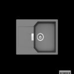 Νεροχύτης κουζίνας SCHOCK, γρανίτη 69 x 51εκ. cristalite manhattan, χρώμα croma