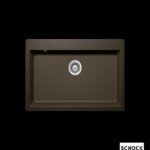 Νεροχύτης κουζίνας SCHOCK, γρανίτη mono 83,8x53 CRISTADUR Bronze