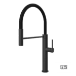 Μπαταρία Νεροχύτη Gessi 316 Kitchen Meccanica, Black Matt