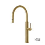 Μπαταρία Νεροχύτη Gessi 316 Kitchen, Brass Brushed PVD
