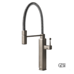 Μπαταρία Νεροχύτη Gessi Happy, Inox Finish