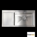 Νεροχύτης Ανοξείδωτος Fortinox Squardo Inox Λείο Left