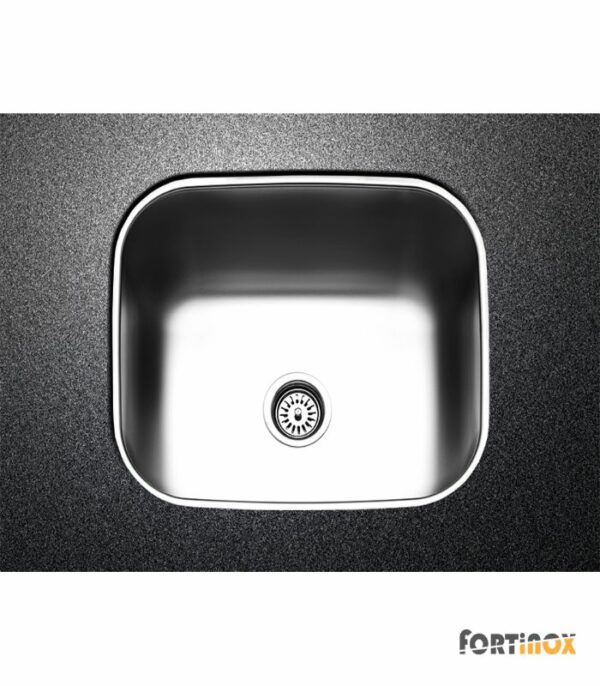 Νεροχύτης Ανοξείδωτος Υποκαθήμενος Fortinox Valley Inox Λείο 52,5x42,5 - Image 1